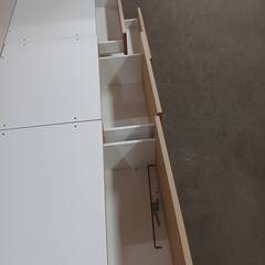 木製収納付きシングルベット本体の画像