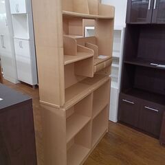 ★リユースのサカイ水戸店★フリーラックライトブラウンH158×D22.5×W95クリーニング済みMT5274の画像