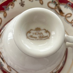 HOYAティーカップ　カップ&ソーサーのセットの画像