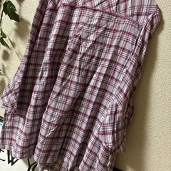 チェックブラウス♥︎7部袖の画像