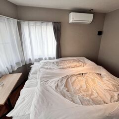 NEWオープンする民泊のチェックアウト後の清掃とベッドメイクの画像