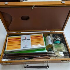 ★美品★　ホルベイン　木箱入り油彩画セットの画像