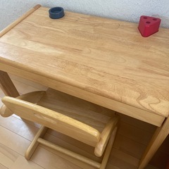 大和屋　日本製　キッズチェアデスクセットの画像
