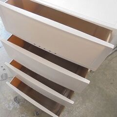 天馬 4段プラチェスト プロフィックス ルームケース 5404 カプチーノ 幅54cm タンス 収納 チェスト 札幌市 白石店の画像