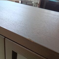 ★リユースのサカイ日立店★HJ7479  キャビネット ダークブラウン H83×D40×W80 クリーニング済み の画像