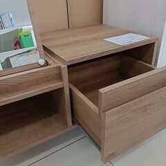 ★リユースのサカイ日立店★HJ7480  ドレッサー ブラウン H38～71×D40×W80.5 クリーニング済み の画像