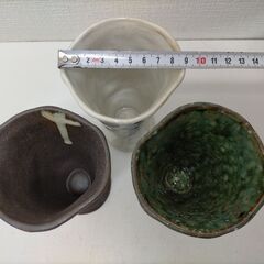 陶器 フリーカップ ぐい呑み ビアカップ 酒器 湯呑み 手作り風 和食器セット 250822-3Tの画像