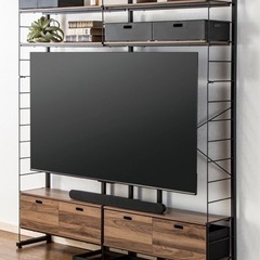  突っ張りワイヤーシェルフNポルダ 壁寄せTVユニット