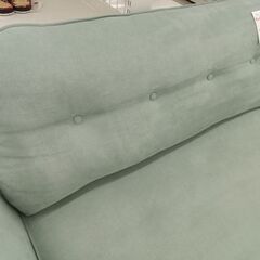 ★リユースのサカイ日立店★HJ7481 NITORI ソファ ミントグリーン H77×D73×W130 クリーニング済み の画像