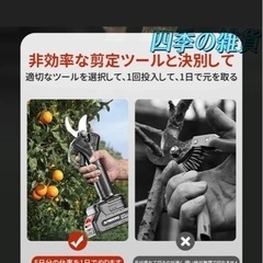 剪定バサミ　バッテリー2個付き　　の画像