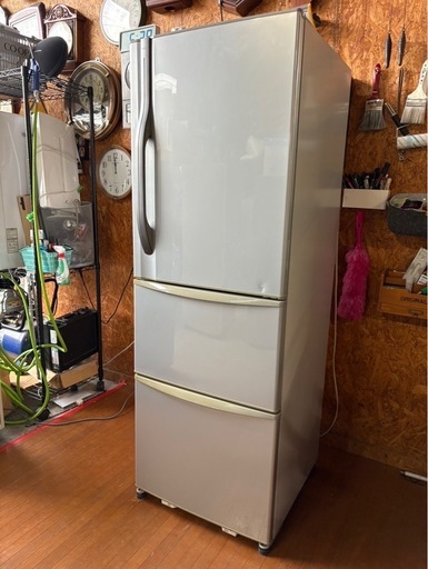 H2007 TOSHIBA 東芝　2010年　3ドア冷蔵庫　375L 自動製氷機付