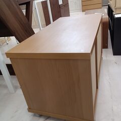リユースのサカイ栃木店★ジモティ割あり★  TV台 ベージュ W89.5×D46×H50 クリーニング済み TC10318の画像