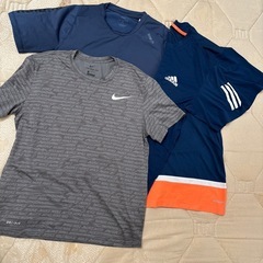 ★メンズ古着★NIKE＆adidasシャツ５枚と短パン１枚の画像