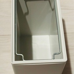 新品【無印良品】ポリプロピレンごみ箱・角型・袋止め付／小（約３Ｌ）の画像