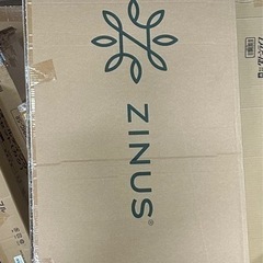 108a　 【未開封品】　ZINUS メタル ウッド AJ-SAFE-12S ベッドフレーム シングル Santafe Bed Frame B ブラウン メタル 木製 すのこ  パイン材 スチール | ベッド ジヌス の画像