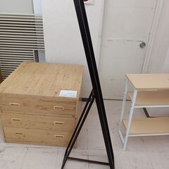 リユースのサカイ栃木店★ジモティ割あり★  姿見 ブラック W22×D48×H144 クリーニング済み TC10323の画像