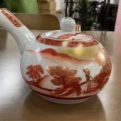 【美品】引き出物　九谷焼美泉　急須　湯呑5個セットの画像