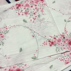 新品未着用、浴衣、結び帯、帯締めセット！ディズニーストア、ミニーちゃんの画像