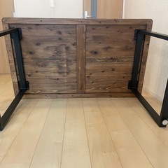 ハンドメイド  ビンデージ 無垢材ダイニングテーブル の画像