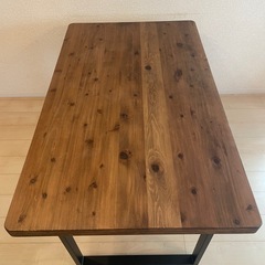 ハンドメイド  ビンデージ 無垢材ダイニングテーブル の画像