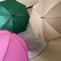 60cmワンタッチ雨傘3本まとめての画像