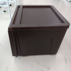 リユースのサカイ栃木店★ジモティ割あり★  収納プラケース ブラウン W44.1×D38×H29.5 クリーニング済み TC10325の画像
