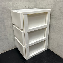 収納棚 収納ケース 3段ケース 収納ボックスの画像