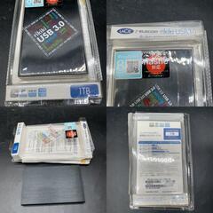 エレコム ポータブルHDD　コンパクトアルミボディELECOM　1TB　LCH-RK1TU3S [LaCie rikiki USB3.0 1TB]ハードディスク　中古　動作未確認の画像