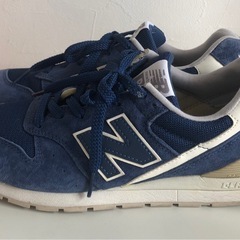 【中古品】New Balance 996 ネイビー ブルー スニーカー 26cm ニューバランス ウィメンズ レディース メンズ 靴の画像