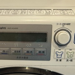 【譲ります！０円】洗濯機　2009年製　SANYO AQUAの画像