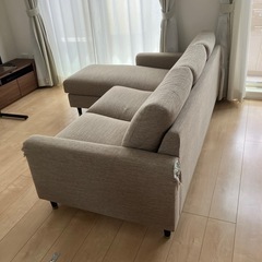 ニトリ ソファ 3人掛け Ｌ型の画像