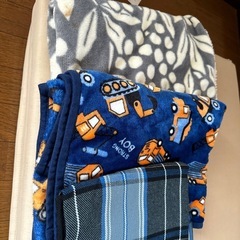 シングルマットレス　膝掛け毛布ショールセットの画像