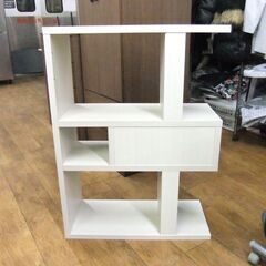 オープンシェルフ ラック 幅70cm 棚 木製 収納ラック 収納棚 ホワイト オープンラック 収納家具 札幌市 厚別区の画像