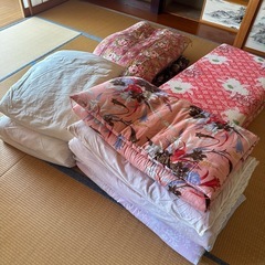 【美品無料🆓】敷布団　毛布　薄マットレス　シーツ　の画像