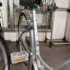 J2061【リユースのサカイ柏店】 シティサイクル  CaiJoy　シルバー　ダイナモライト 26インチ　クリーニング、簡易メンテナンス済み　★店頭にて試乗可★  中古自転車 　流山市 中古自転車 松戸市 中古自転車 我孫子市 中古自転車 船橋市 中古自転車 守谷市 中古自転車 取手市 中古自転車の画像