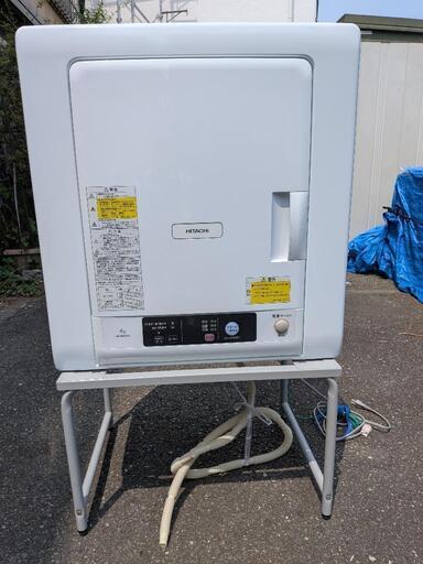 日立(HITACHI) 4.0kg 衣類乾燥機 DE-N40WX　2019年製　乾燥機スタンド付き 値下げしました！