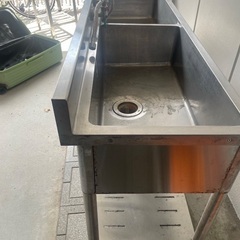 厨房用シンク二層式の画像
