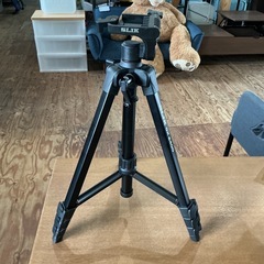 ファミリー向け🧑‍🧑‍🧒 三脚 SLIK GX6400 スリック 4段式 コンパクトに収納も❗️ ケース付き 持ち運びに便利 動画撮影🎥　黒 の画像