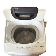 HITACHI STEP WASH全自動洗濯機 5.0kg 2022年製の画像