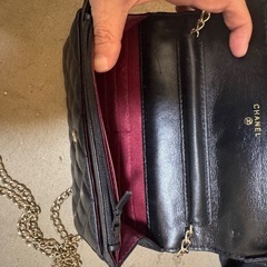 CANELブラックレザーチェーンウォレット20cm
の画像