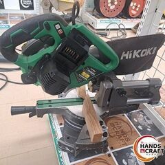 ✨HiKOKI　中古　C3606DRA　コードレス卓上スライド丸のこ　165ｍｍ 36Ｖ　本体のみ✨うるま市田場✨の画像