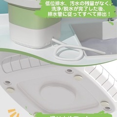 新品未使用　小型洗濯機 【Amazon.co.jp奈良生活館の人気商品】ZINQIA ミニ 折りたたみ 携帯に便利 12L大容量 バケツ式 脱水機能付き 3分脱水5/10分洗浄 青色殺菌 ダニ予防 60W高性能静音モータ 25000RPM 一人用洗濯機 小型脱水機 ワンタッチ操作 複数のアイテムを洗浄可能 家庭用品 アパート/寮/旅行/キャンプ マルチシーン対応 (抹茶グリーン）の画像