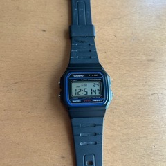 カシオ　CASIO F-91W デジタル腕時計 ブラックの画像