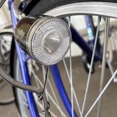J2065【リユースのサカイ柏店】 シティサイクル　GEO CROSS  ブルー　オートライト 27インチ　クリーニング、簡易メンテナンス済み　★店頭にて試乗可★  中古自転車 　流山市 中古自転車 松戸市 中古自転車 我孫子市 中古自転車 船橋市 中古自転車 守谷市 中古自転車 取手市 中古自転車の画像
