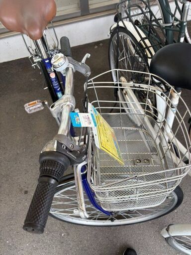 J2065【リユースのサカイ柏店】 シティサイクル　GEO CROSS  ブルー　オートライト 27インチ　クリーニング、簡易メンテナ