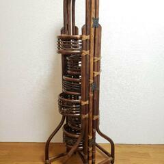 ピーコック Rattan Furniture 3連フラワースタンドの画像
