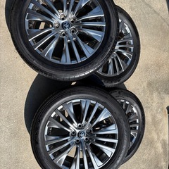 80ハリアー純正19インチ　タイヤホイール4本セット　RX NXなどにも　の画像