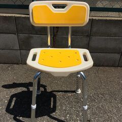 JM20185S)シャワーチェア 山善 幅：約42cm 高さ：約67～82cm 奥行：約36cm 中古品【取りに来られる方限定】の画像
