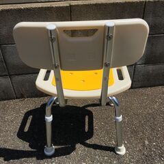 JM20185S)シャワーチェア 山善 幅：約42cm 高さ：約67～82cm 奥行：約36cm 中古品【取りに来られる方限定】の画像