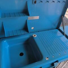 アウトドア作業台 流し台の画像